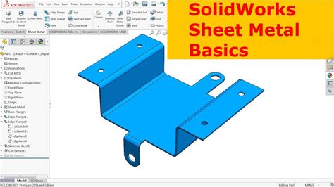 sheet metal SolidWorks tutorial